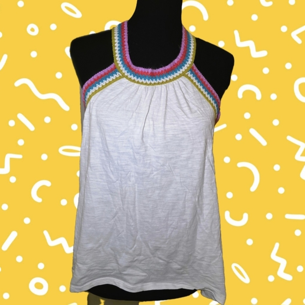 Stylish Halter Crochet Neck Tank Top